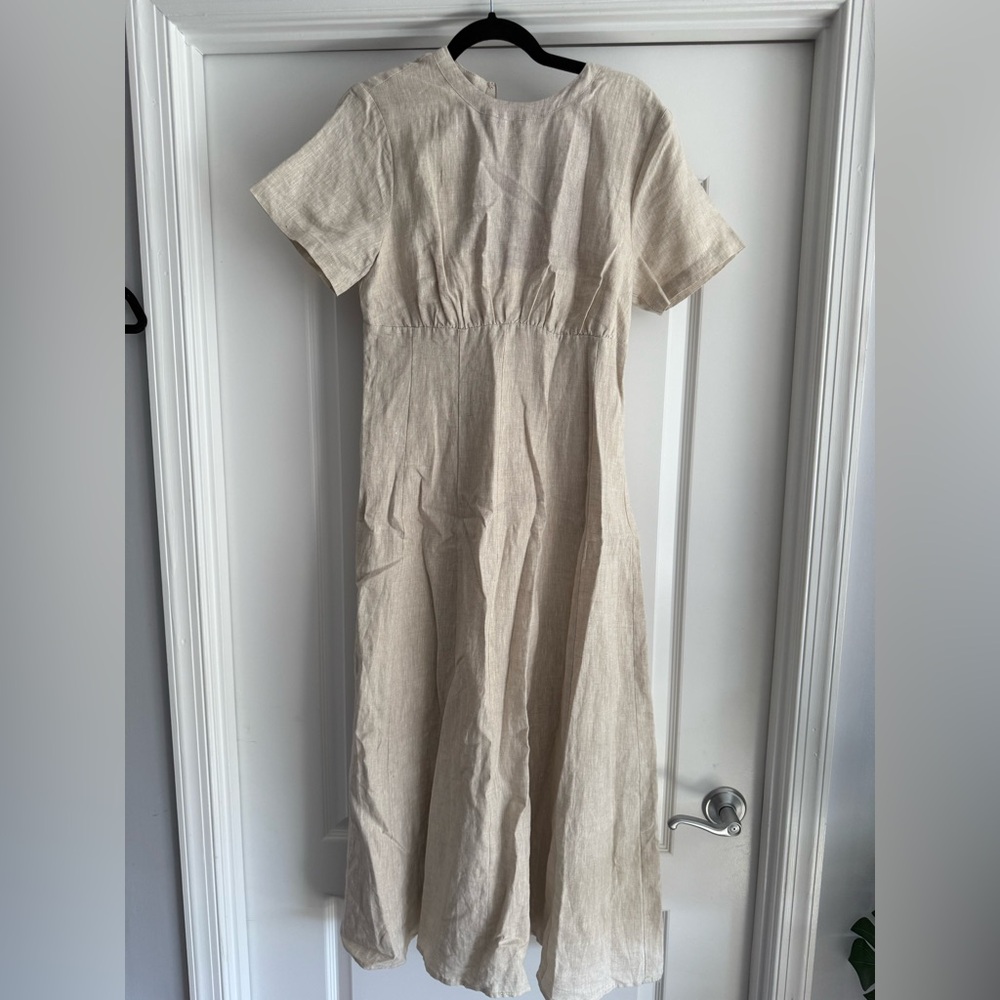 DISSH Natural Linen Maxi Dress